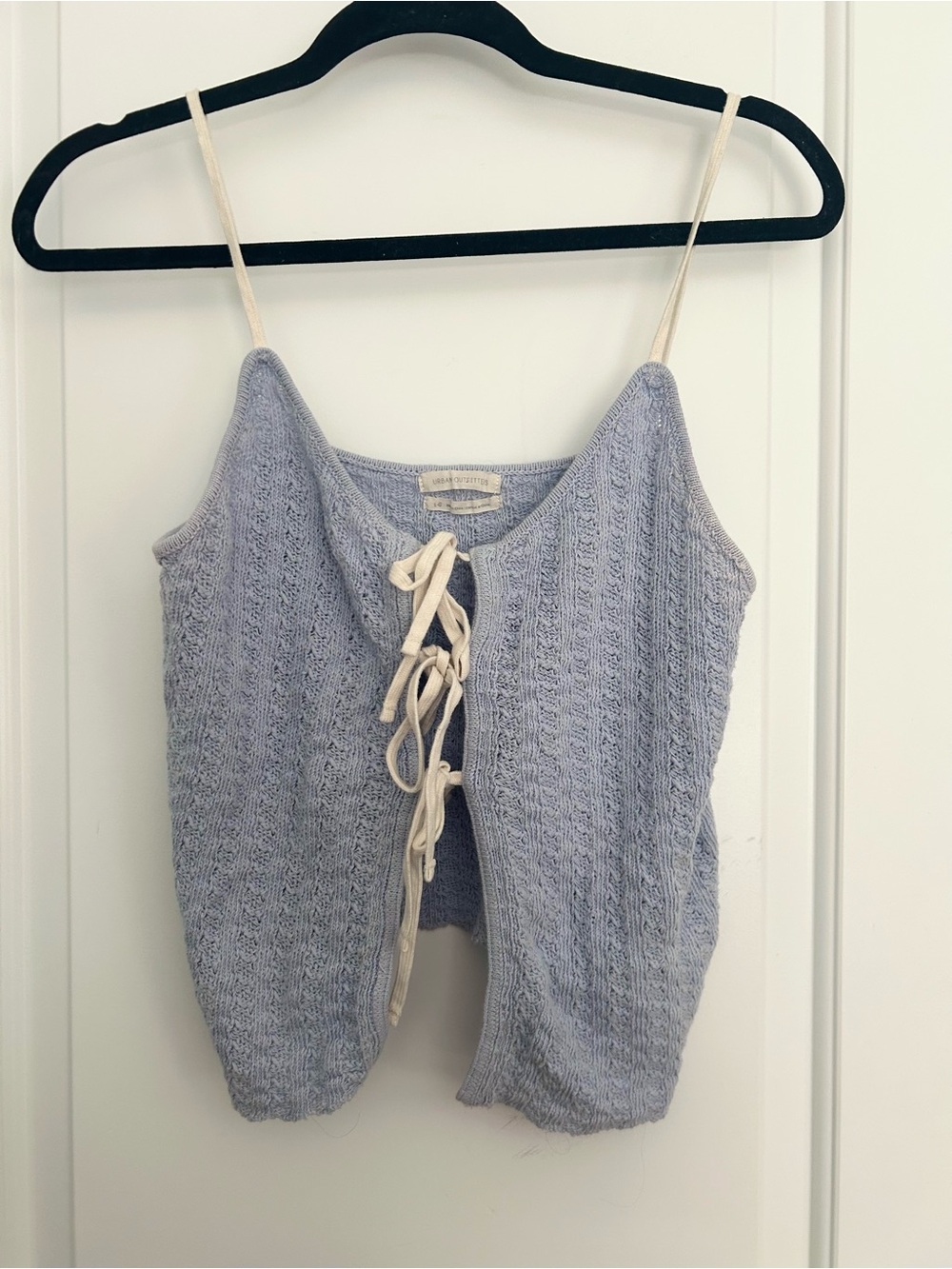 Urban Outfitters Blue Knit Tie Front